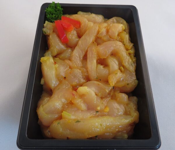 Gourmet Kipreepjes gemarineerd (bakje 200 gram)